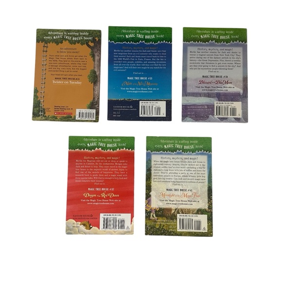 SOLD Magic Tree House - Children’s Paperback Book Set- 5 Books in Set. - Picture 2 of 13